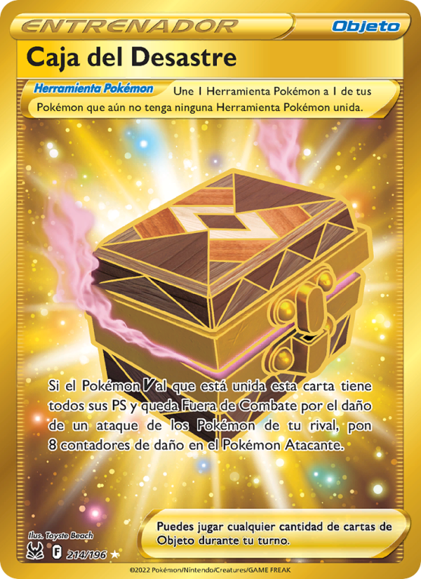 Caja del Desastre 214 — Lost Origin (Spanish Pokémon TCG card)