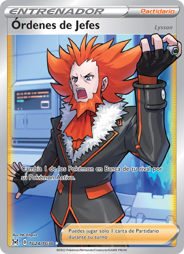 Órdenes de Jefes TG24 — Lost Origin (Spanish Pokémon TCG card)