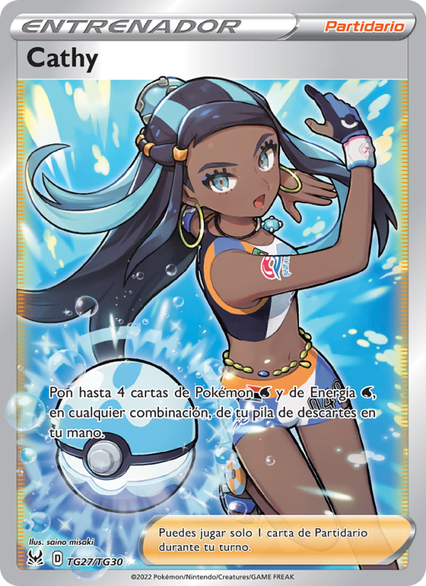 Cathy TG27 — Lost Origin (Spanish Pokémon TCG card)