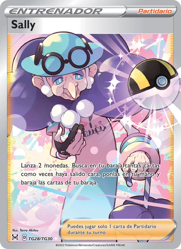 Sally TG28 — Lost Origin (Spanish Pokémon TCG card)