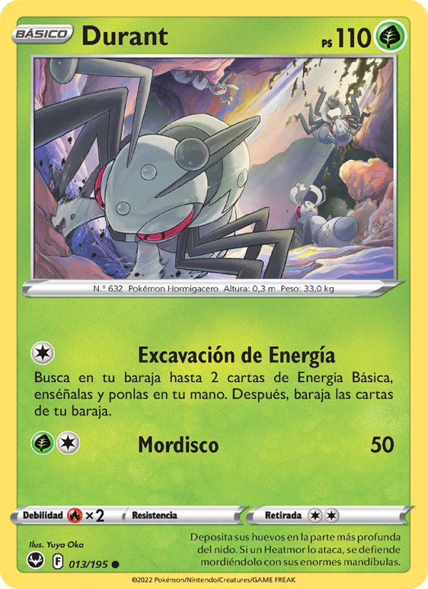 Durant 013 — Silver Tempest (Spanish Pokémon TCG card)