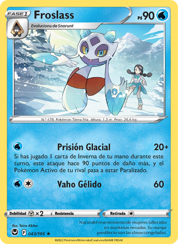 Froslass 043 — Silver Tempest (Spanish Pokémon TCG card)