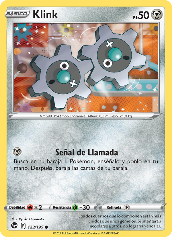 Klink 123 — Silver Tempest (Spanish Pokémon TCG card)