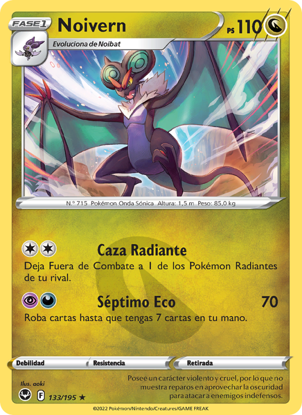 Noivern 133 — Silver Tempest (Spanish Pokémon TCG card)