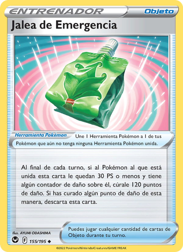 Jalea de Emergencia 155 — Silver Tempest (Spanish Pokémon TCG card)
