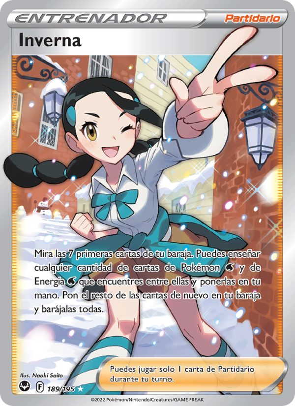 Inverna 189 — Silver Tempest (Spanish Pokémon TCG card)