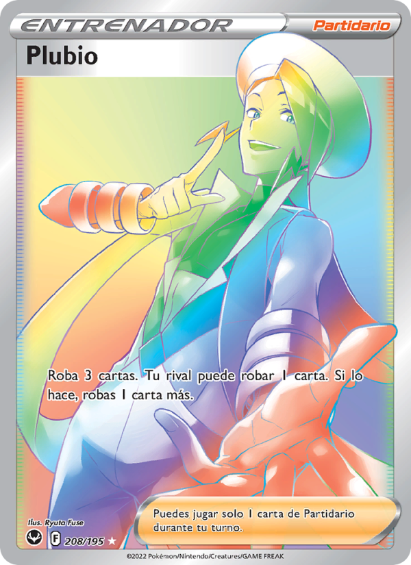 Plubio 208 — Silver Tempest (Spanish Pokémon TCG card)