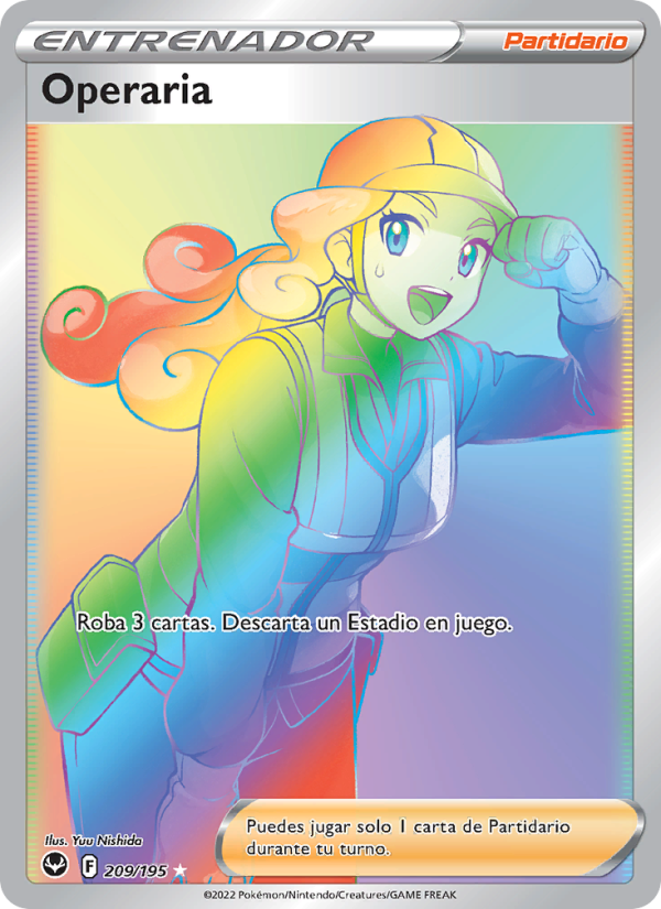 Operaria 209 — Silver Tempest (Spanish Pokémon TCG card)