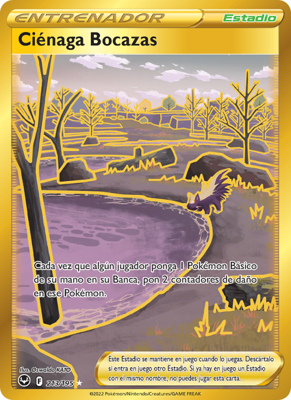 Ciénaga Bocazas 213 — Silver Tempest (Spanish Pokémon TCG card)