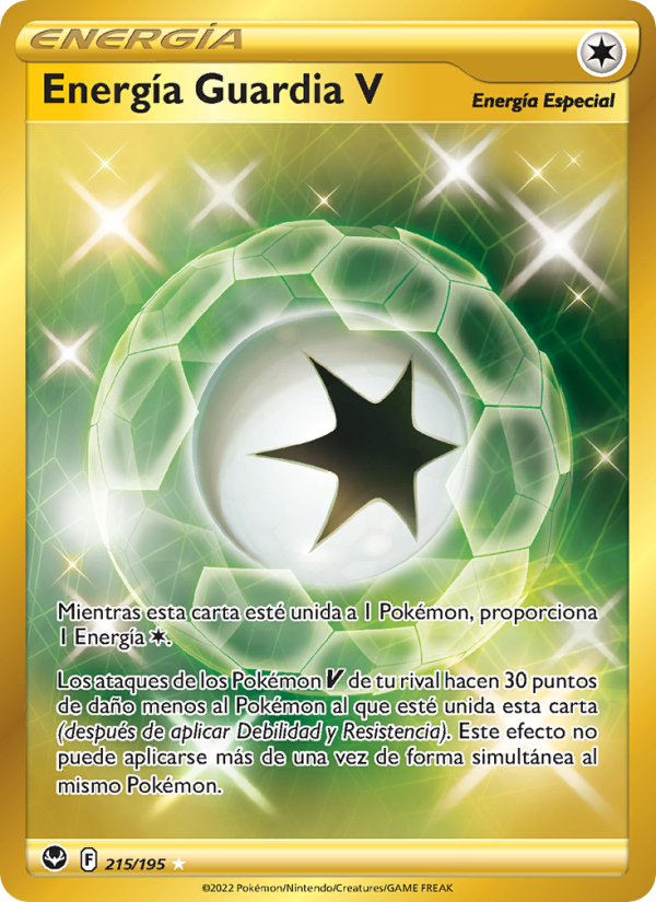 Energía Guardia V 215 — Silver Tempest (Spanish Pokémon TCG card)