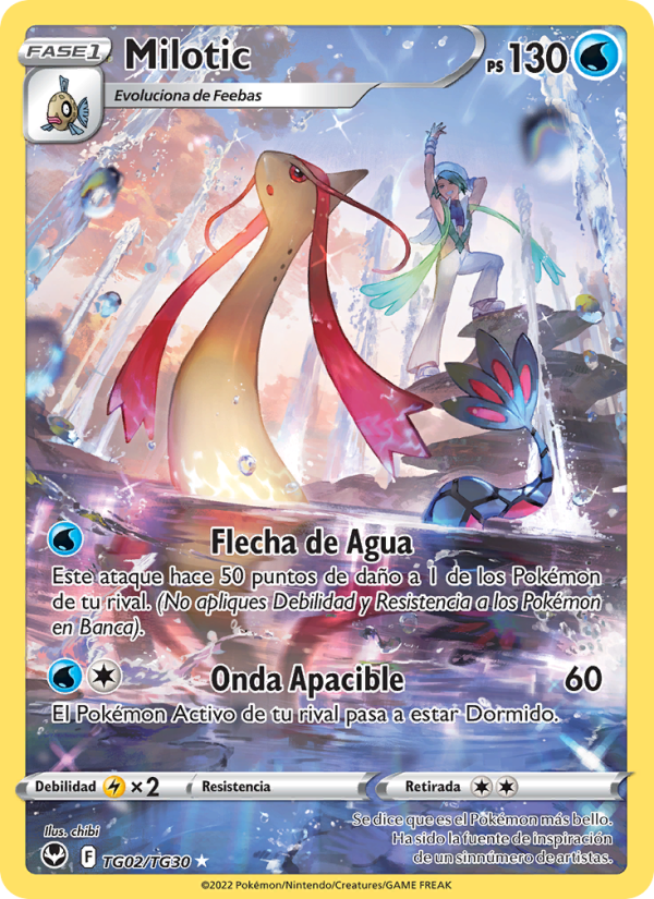 Milotic TG02 — Silver Tempest (Spanish Pokémon TCG card)