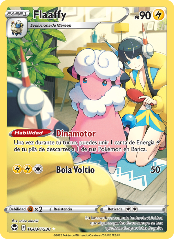 Flaaffy TG03 — Silver Tempest (Spanish Pokémon TCG card)