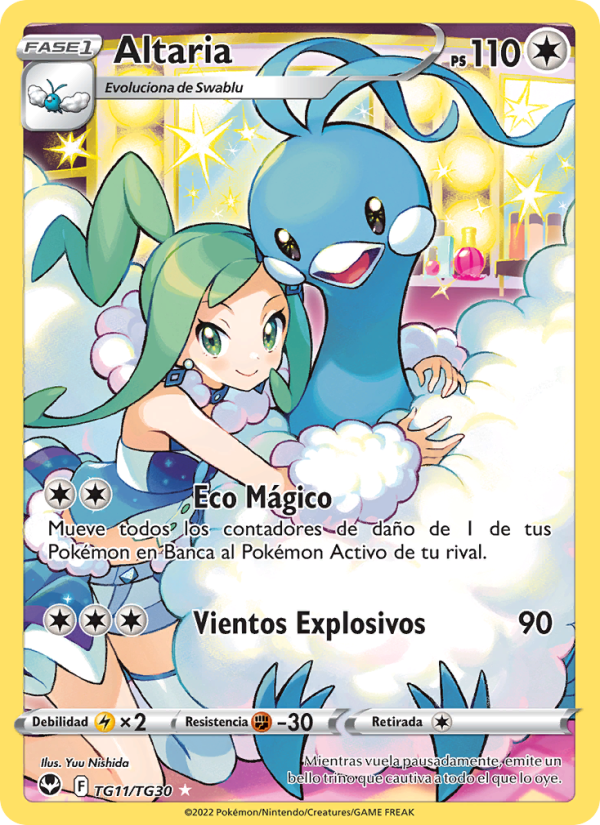 Altaria TG11 — Silver Tempest (Spanish Pokémon TCG card)