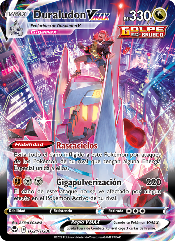 Duraludon VMAX TG21 — Silver Tempest (Spanish Pokémon TCG card)