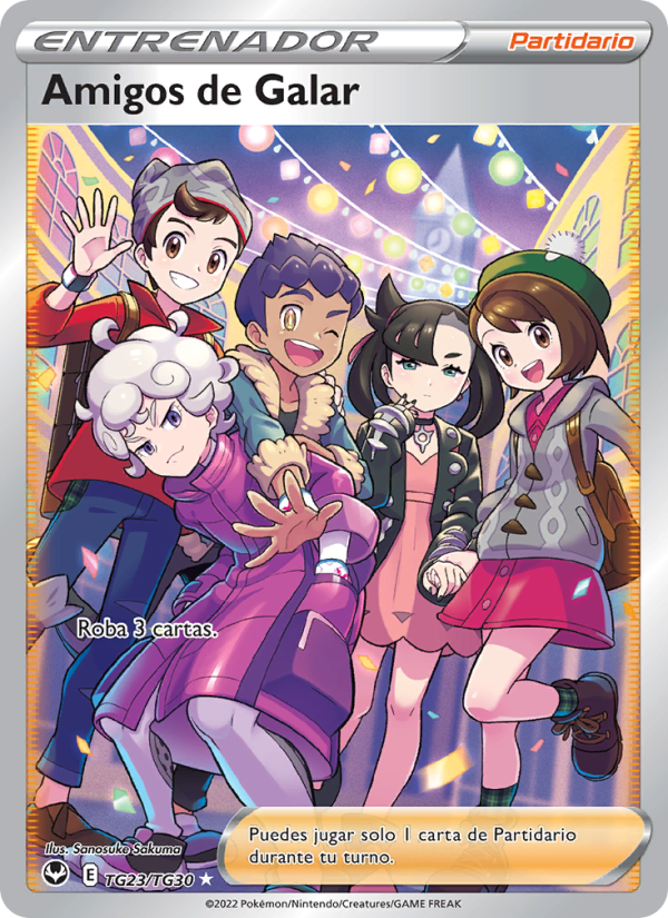 Amigos de Galar TG23 — Silver Tempest (Spanish Pokémon TCG card)