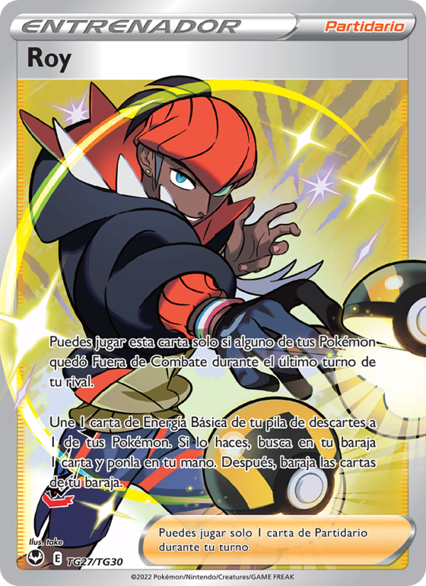 Roy TG27 — Silver Tempest (Spanish Pokémon TCG card)