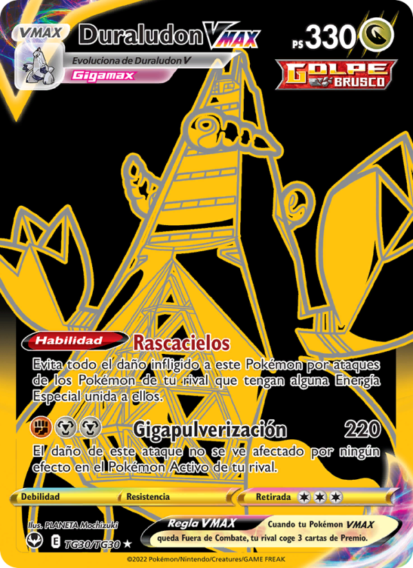 Duraludon VMAX TG30 — Silver Tempest (Spanish Pokémon TCG card)
