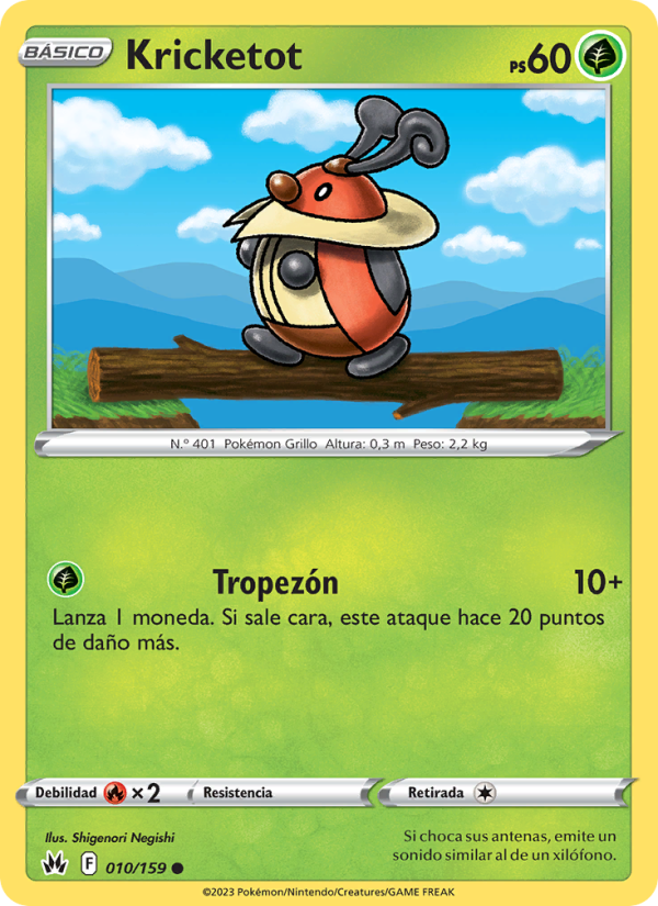 Kricketot 010 — Zenit der Könige (Spanish Pokémon TCG card)