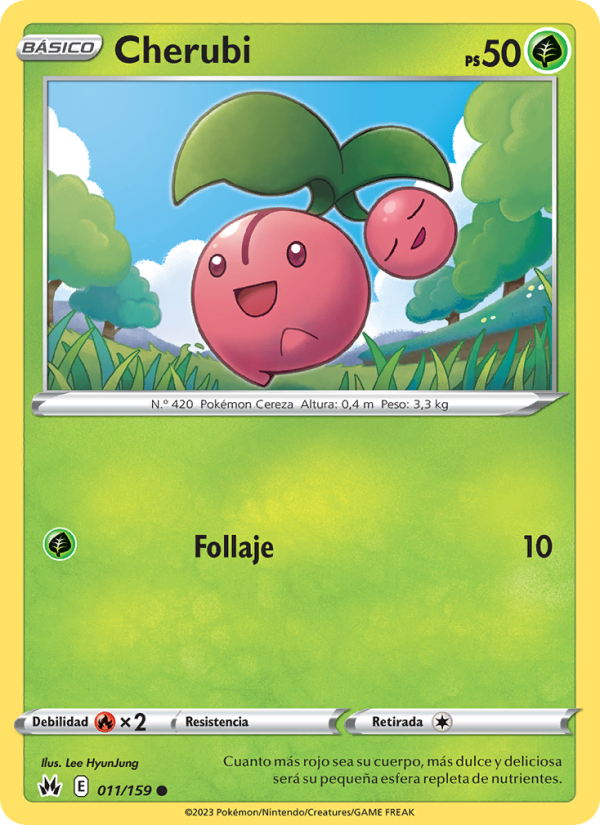 Cherubi 011 — Zenit der Könige (Spanish Pokémon TCG card)