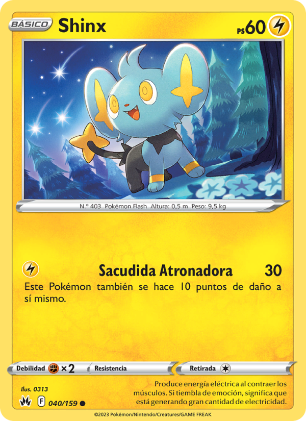 Shinx 040 — Zenit der Könige (Spanish Pokémon TCG card)