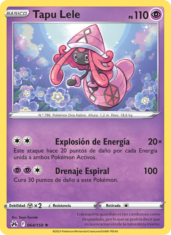 Tapu Lele 064 — Zenit der Könige (Spanish Pokémon TCG card)