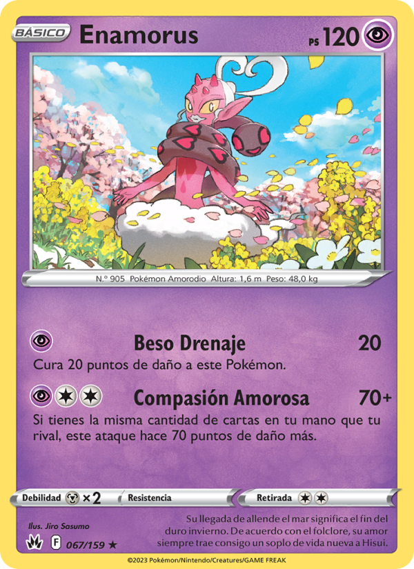 Enamorus 067 — Zenit der Könige (Spanish Pokémon TCG card)