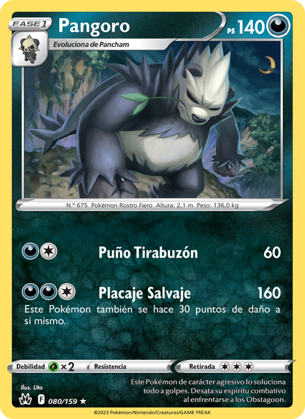 Pangoro 080 — Zenit der Könige (Spanish Pokémon TCG card)