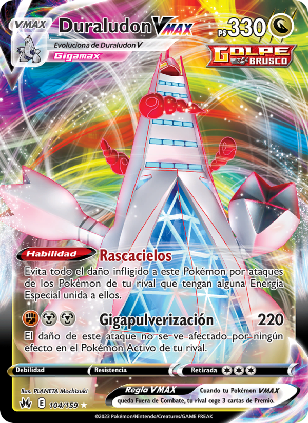 Duraludon VMAX 104 — Zenit der Könige (Spanish Pokémon TCG card)
