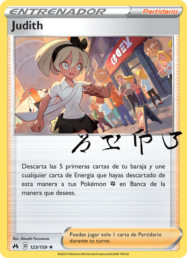 Judith 123 — Zenit der Könige (Spanish Pokémon TCG card)