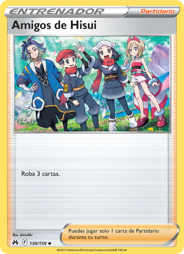 Amigos de Hisui 130 — Zenit der Könige (Spanish Pokémon TCG card)