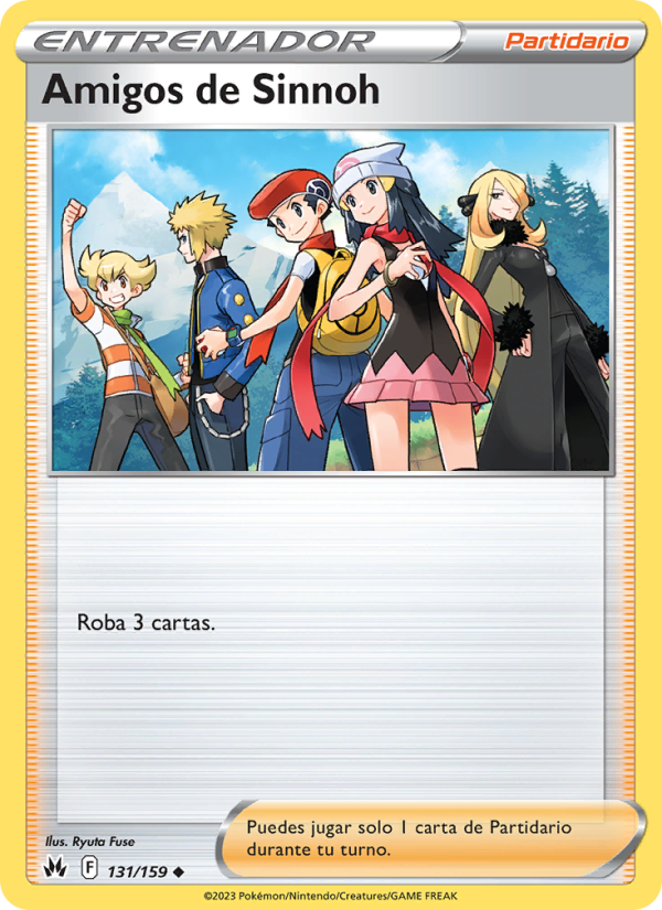 Amigos de Sinnoh 131 — Zenit der Könige (Spanish Pokémon TCG card)
