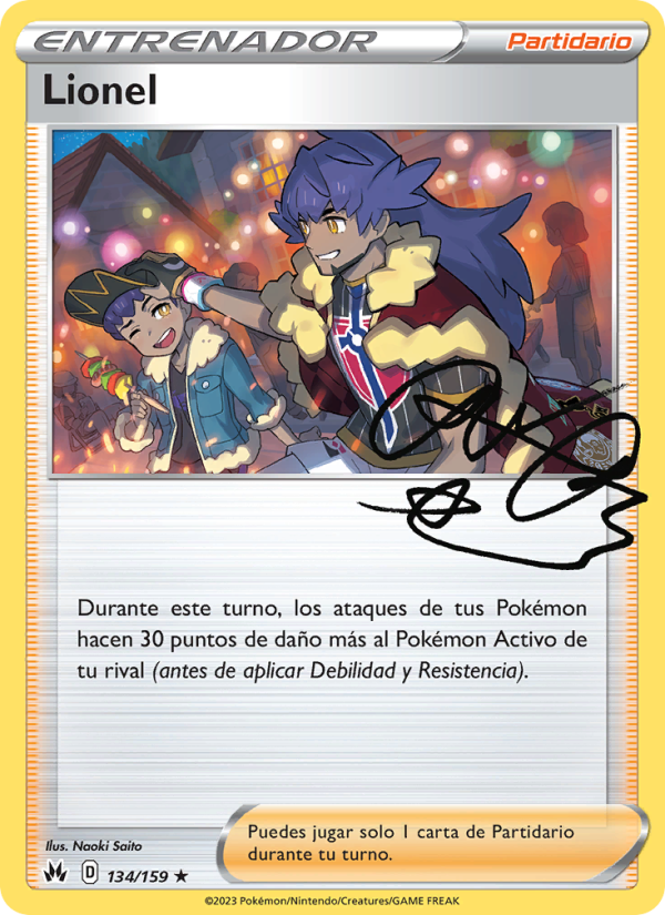 Lionel 134 — Zenit der Könige (Spanish Pokémon TCG card)