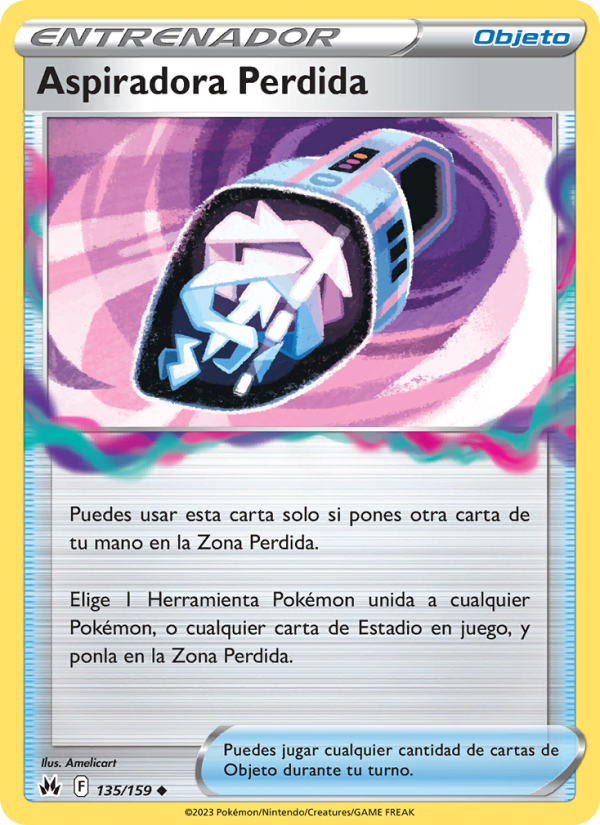 Aspiradora Perdida 135 — Zenit der Könige (Spanish Pokémon TCG card)