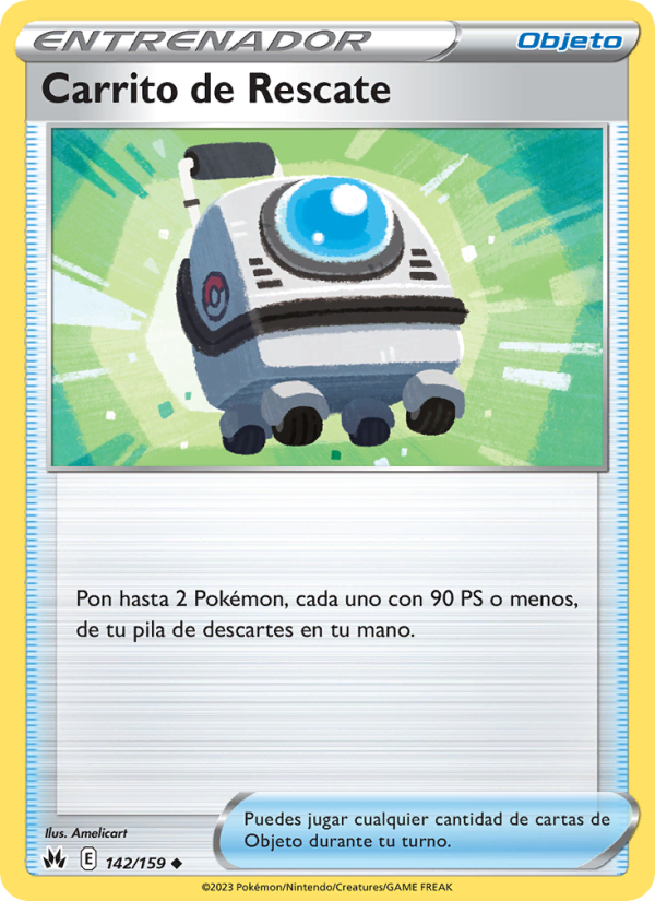 Carrito de Rescate 142 — Zenit der Könige (Spanish Pokémon TCG card)