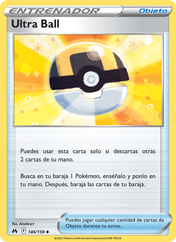 Ultra Ball 146 — Zenit der Könige (Spanish Pokémon TCG card)