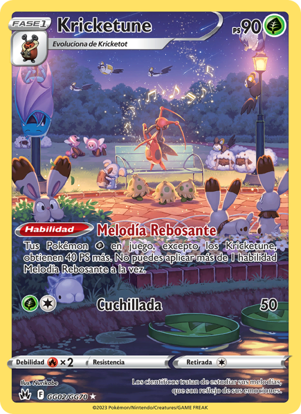 Kricketune GG02 — Zenit der Könige (Spanish Pokémon TCG card)