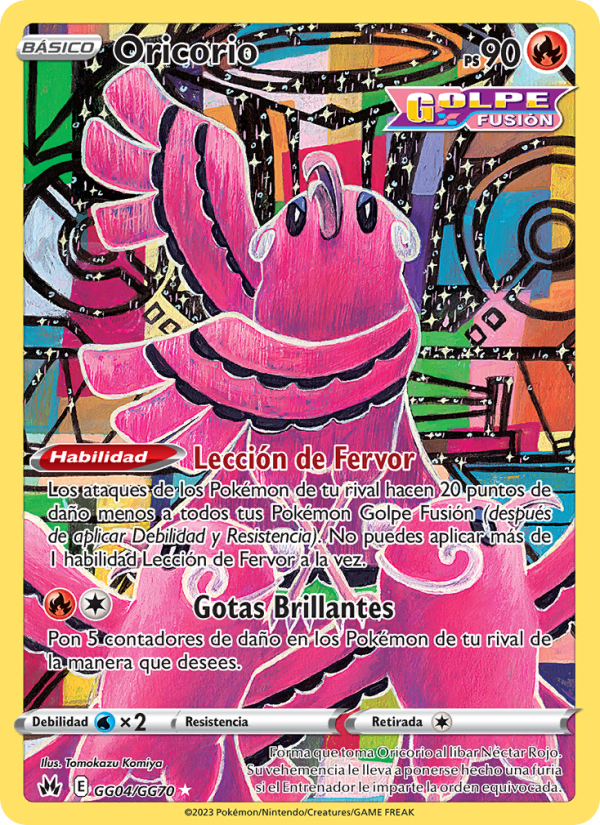 Oricorio GG04 — Zenit der Könige (Spanish Pokémon TCG card)