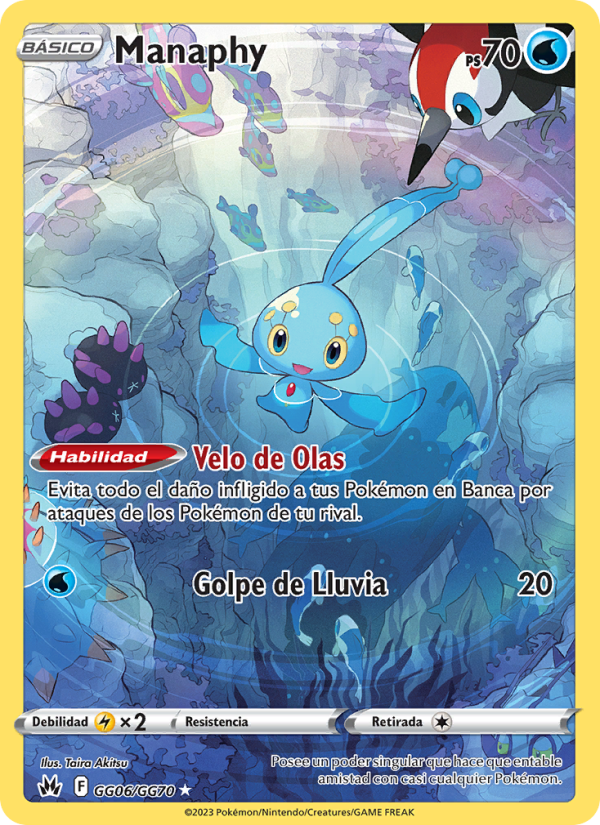 Manaphy GG06 — Zenit der Könige (Spanish Pokémon TCG card)