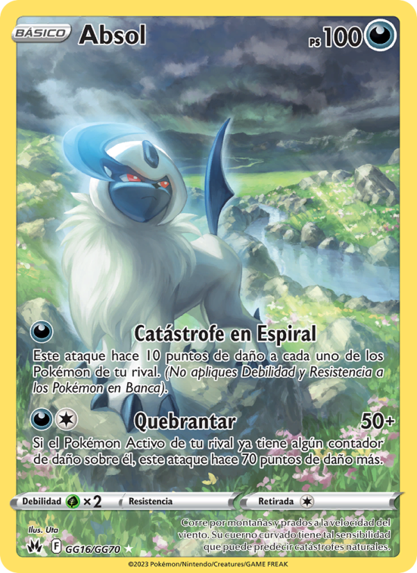 Absol GG16 — Zenit der Könige (Spanish Pokémon TCG card)