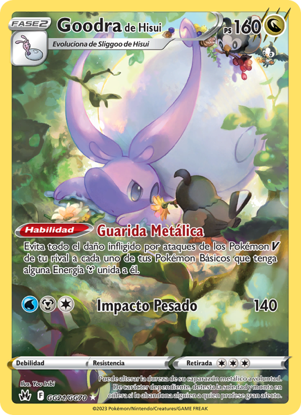 Goodra de Hisui GG21 — Zenit der Könige (Spanish Pokémon TCG card)