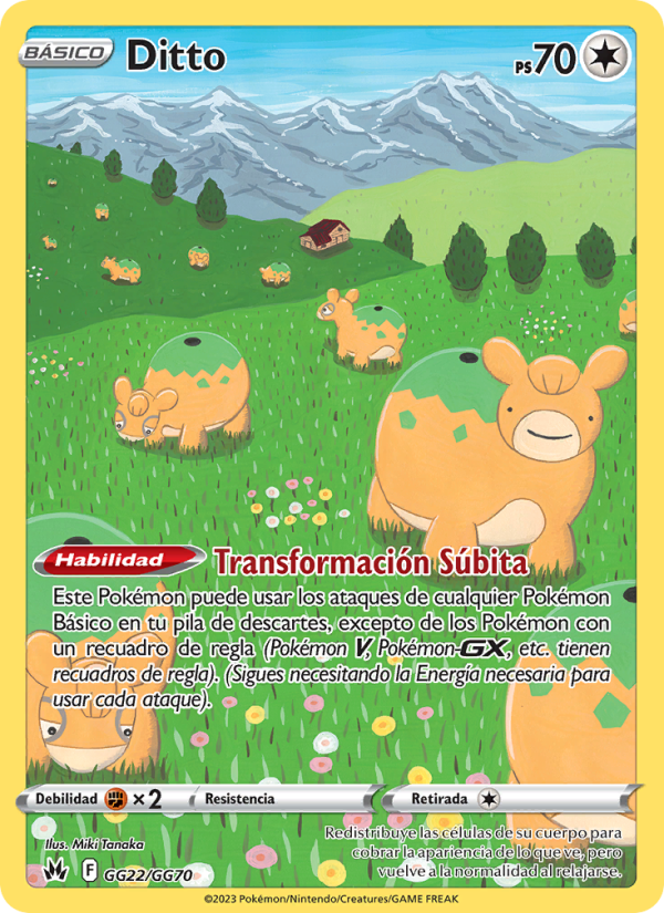 Ditto GG22 — Zenit der Könige (Spanish Pokémon TCG card)