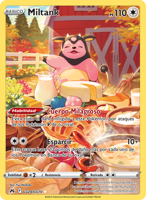 Miltank GG24 — Zenit der Könige (Spanish Pokémon TCG card)