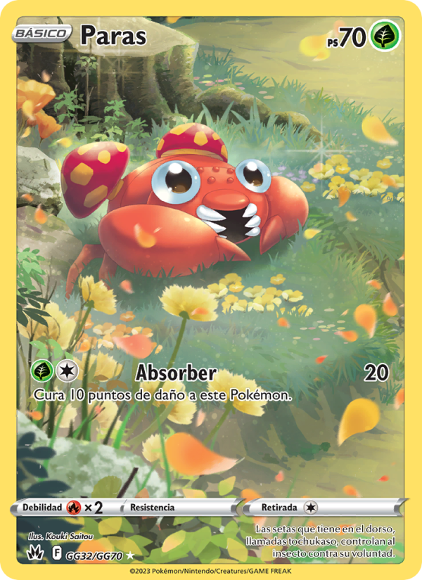 Paras GG32 — Zenit der Könige (Spanish Pokémon TCG card)