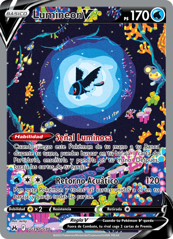 Lumineon V GG39 — Zenit der Könige (Spanish Pokémon TCG card)