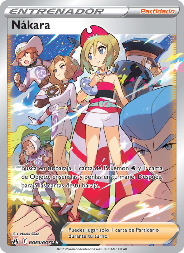 Nákara GG63 — Zenit der Könige (Spanish Pokémon TCG card)