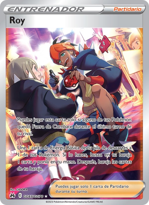 Roy GG65 — Zenit der Könige (Spanish Pokémon TCG card)