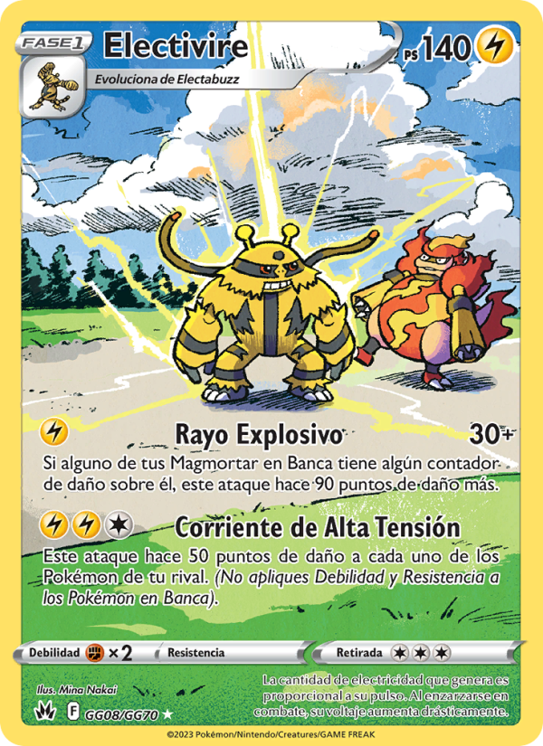 Electivire GG08 — Zenit der Könige (Spanish Pokémon TCG card)