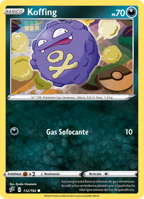 Koffing 112 — Rebel Clash (Spanish Pokémon TCG card)