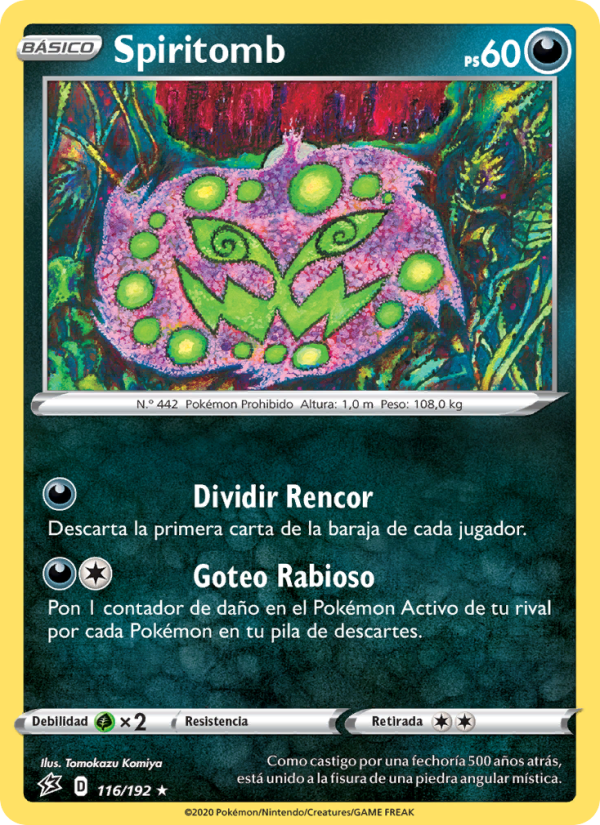 Spiritomb 116 — Rebel Clash (Spanish Pokémon TCG card)