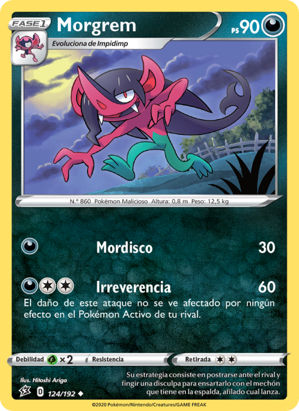 Morgrem 124 — Rebel Clash (Spanish Pokémon TCG card)